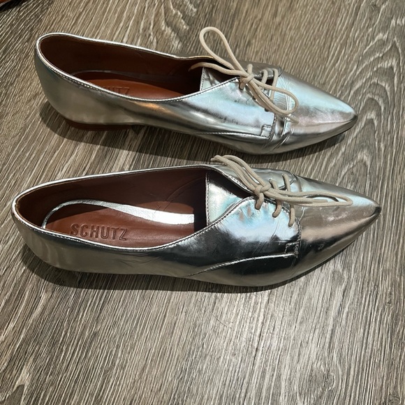 Silver Schutz shoes size 9 - Picture 3 of 6